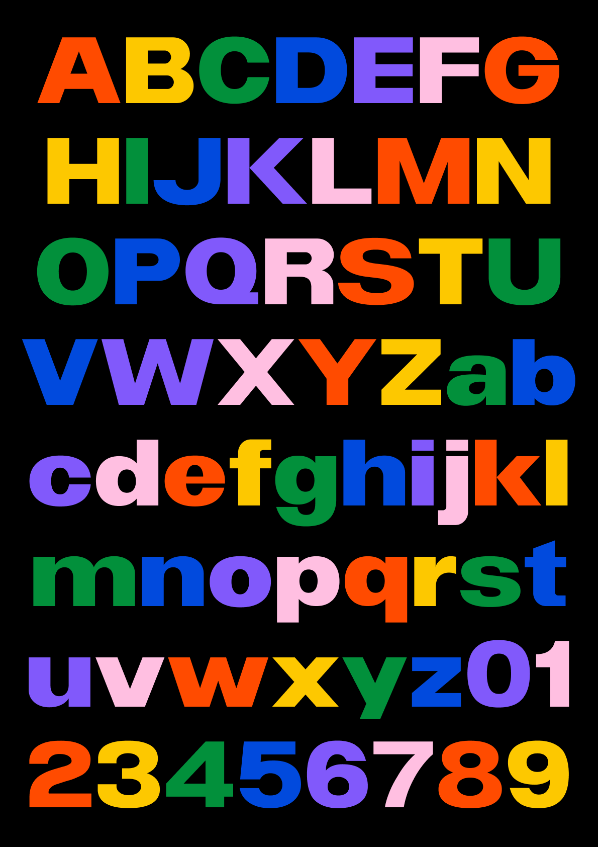Under font poster 19