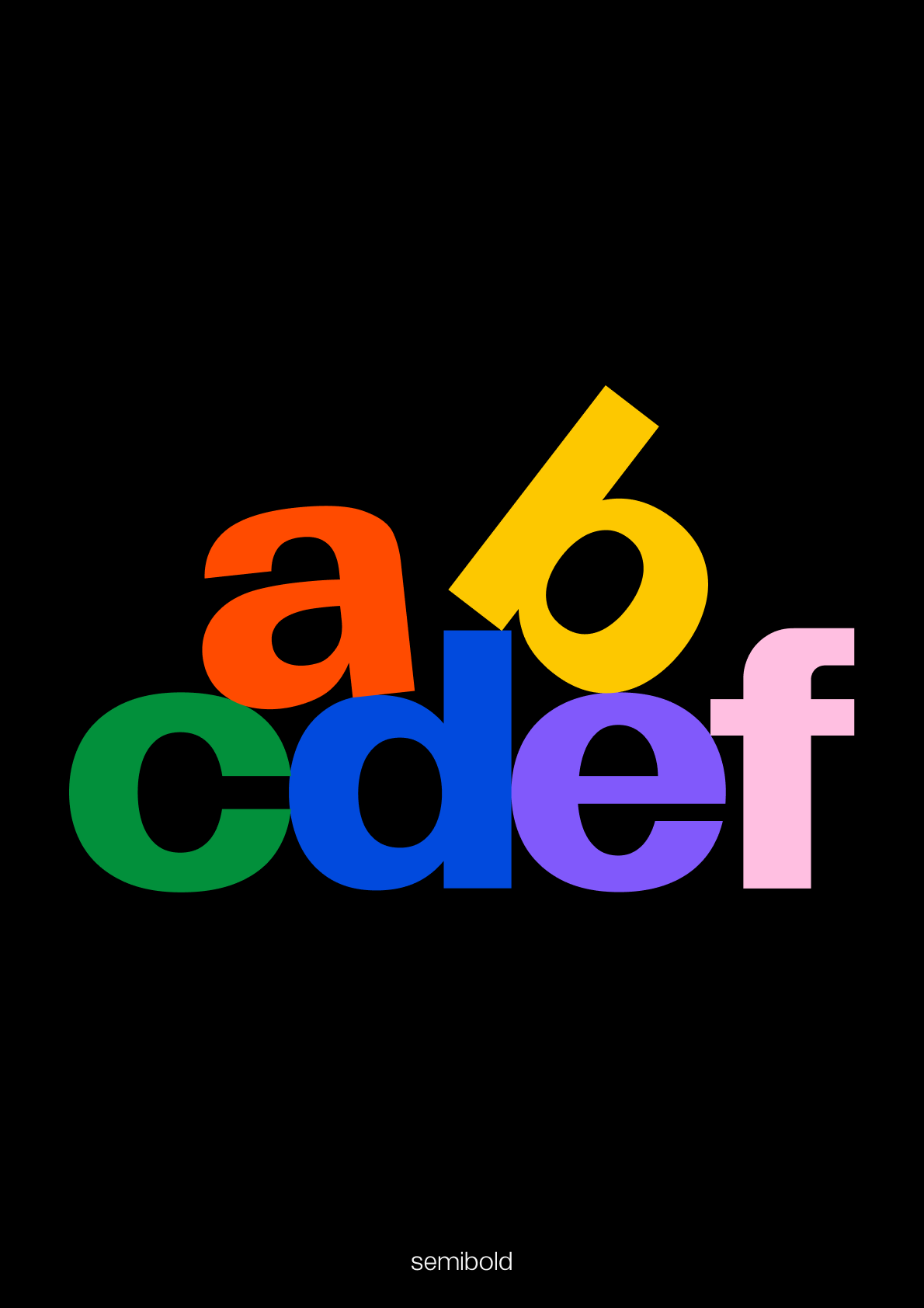 Under font poster 40
